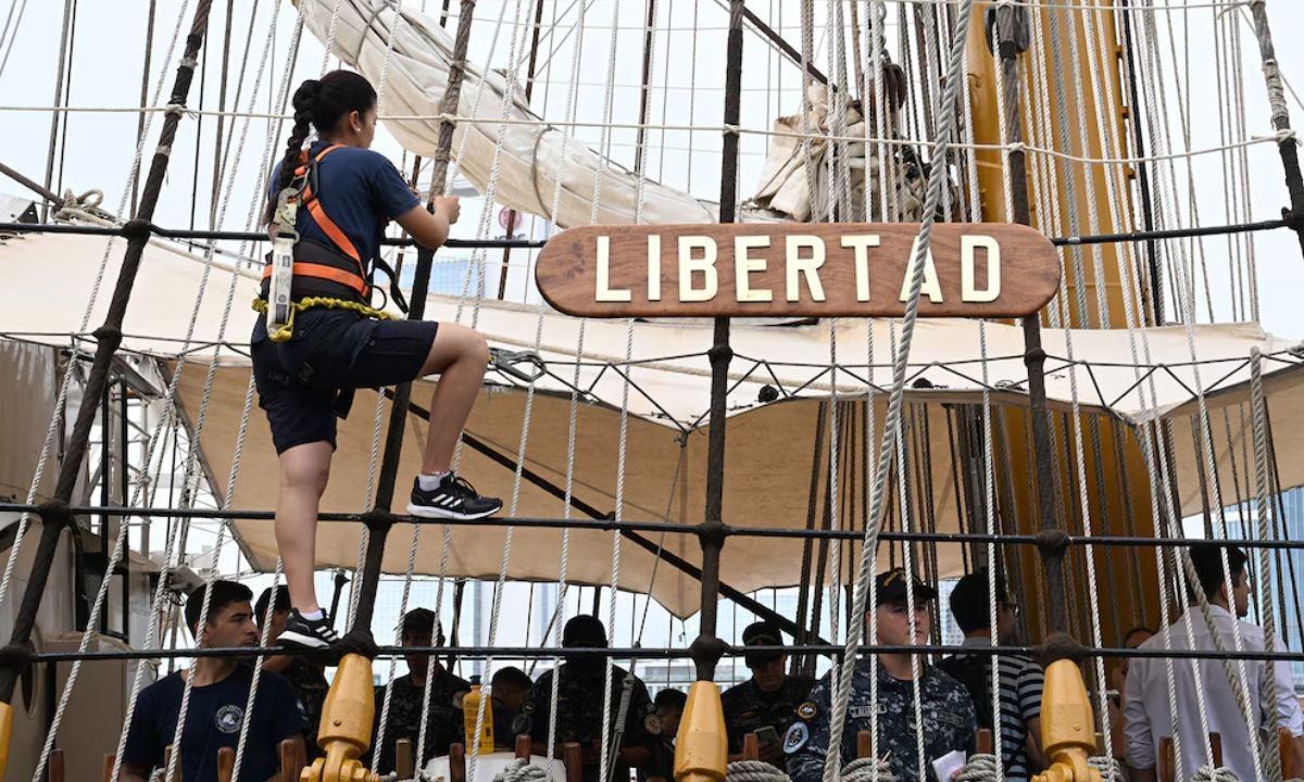 La Fragata Libertad inicia su 54° viaje de instrucción: recorrerá Brasil y EE. UU. | Actualidad