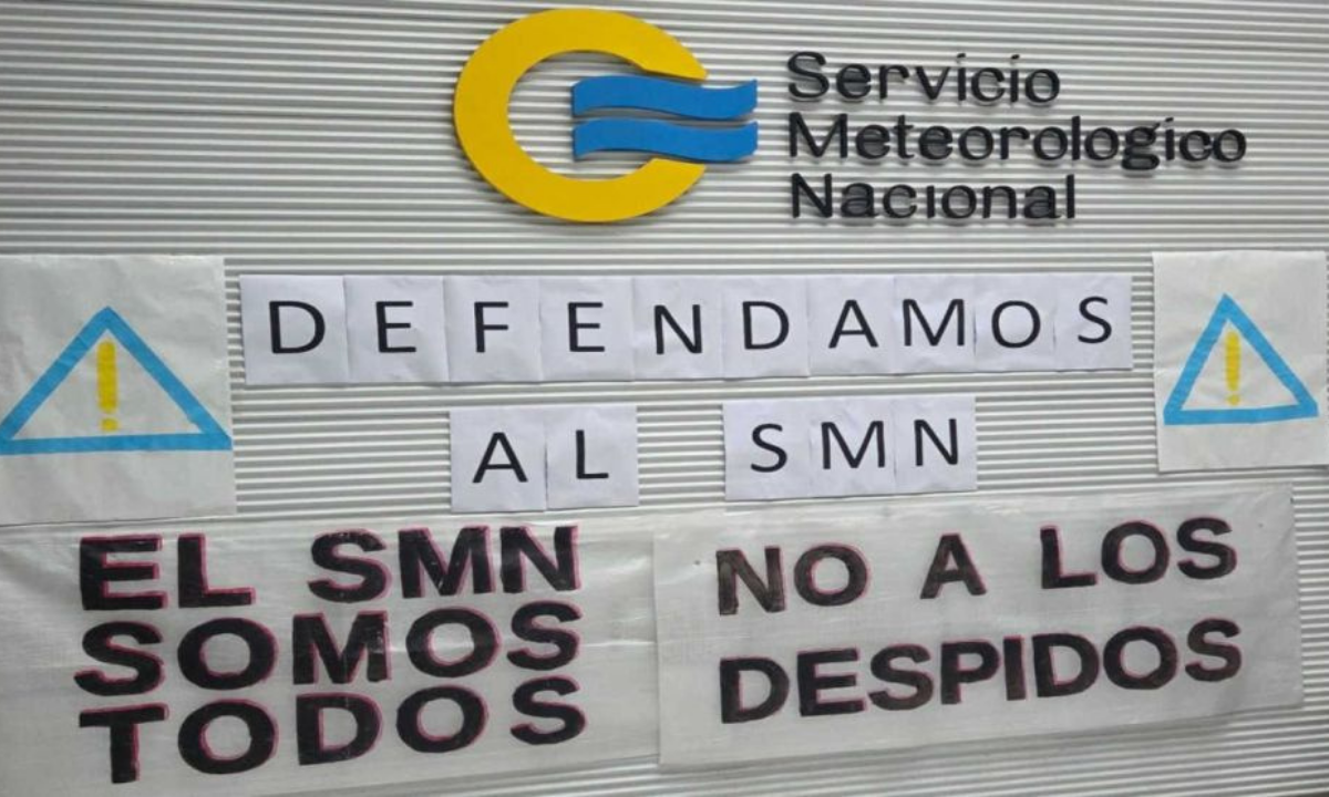 Trabajadores del SMN iniciaron un paro ante posibles despidos del 30% del personal | Actualidad