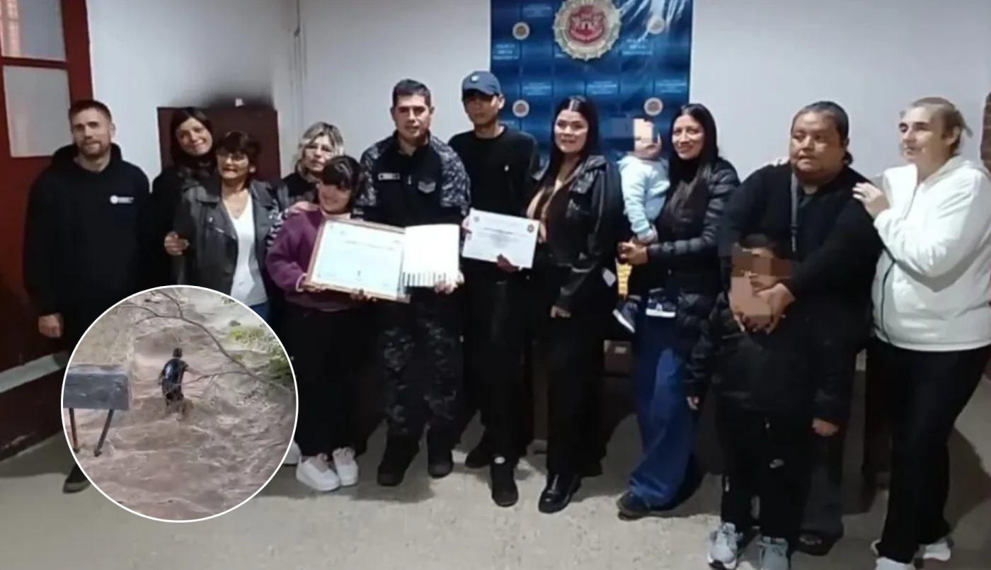 Destacaron a un policía por salvar a un adolescente durante una crecida del río Xanaes | Córdoba