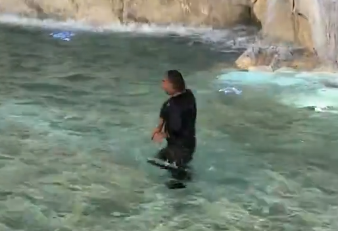 Un turista se metió a nadar en la Fontana di Trevi y fue multado por las autoridades | Internacionales