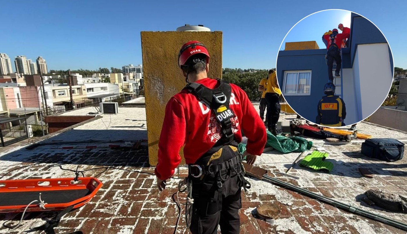 Rescataron a un hombre que cayó desde la terraza de su casa en barrio Chateau | Córdoba