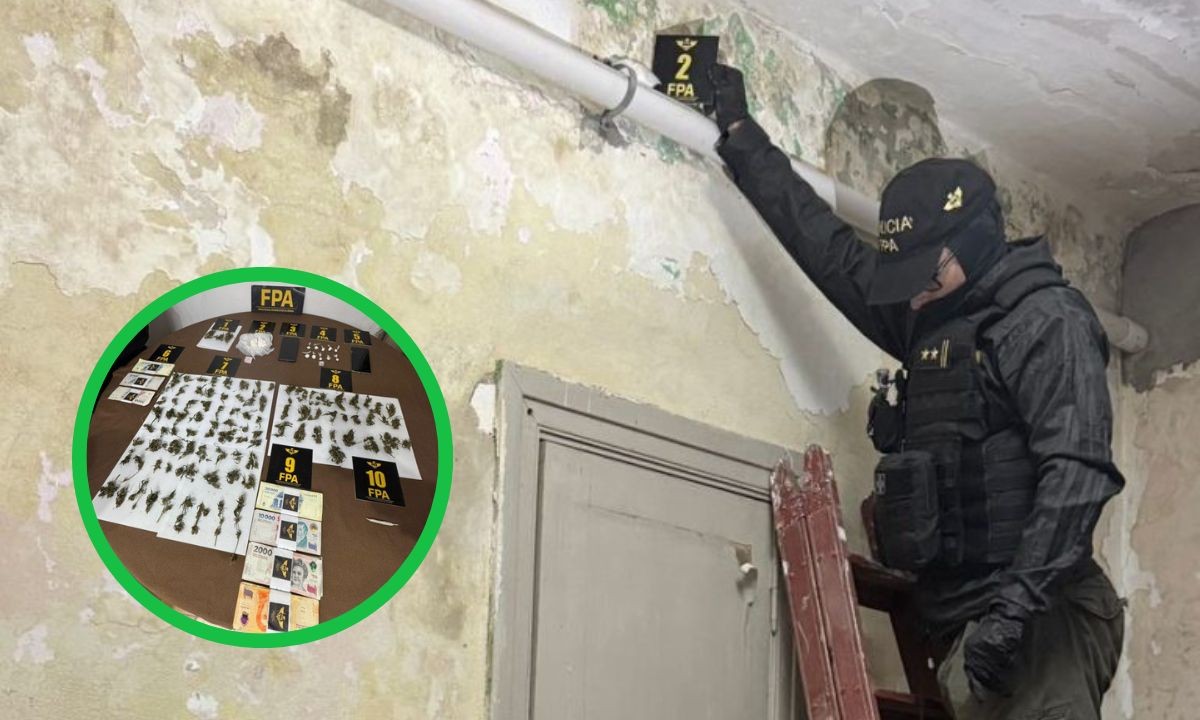 Desarticulan punto de venta de drogas que operaba detrás de un taller en Arias | Córdoba