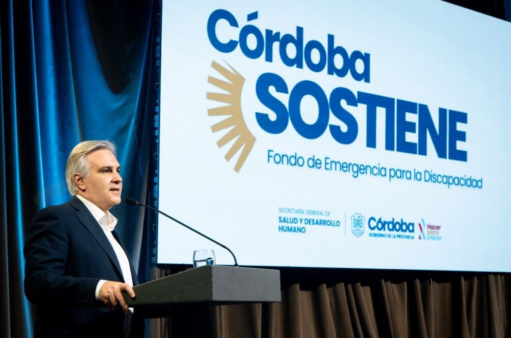 Martín Llaryora lanzó “Córdoba Sostiene”, un fondo para apoyar al sector de discapacidad | Córdoba