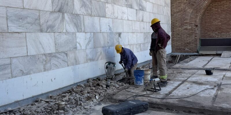 Avanza el Centro Metropolitano de Interpretación de Malvinas con obras de mampostería y colocación de pisos | Córdoba