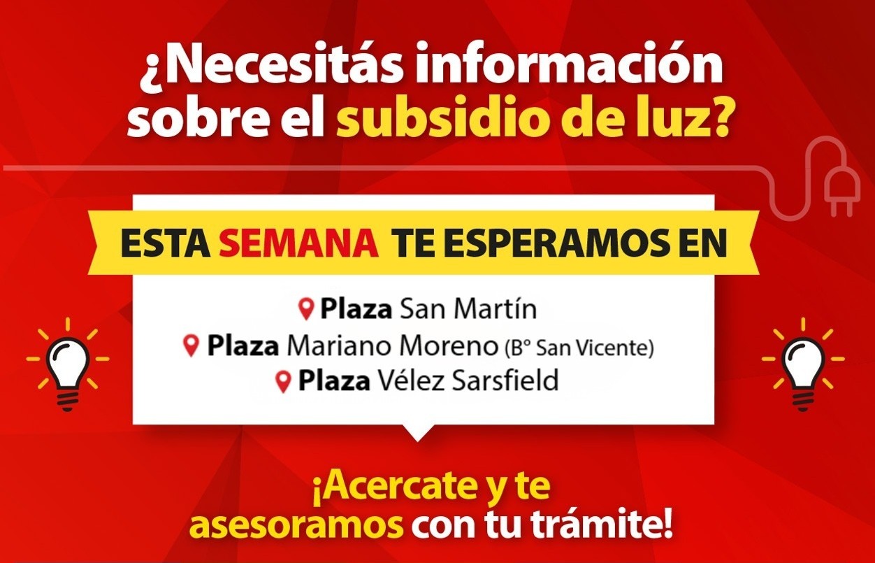 ERSeP: continúa la campaña territorial de asesoramiento para acceder a los subsidios de luz | Servicios
