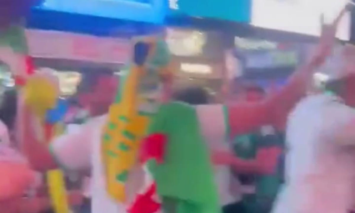 Incidentes en Times Square: choques entre hinchas argentinos y argelinos en Nueva York | Actualidad