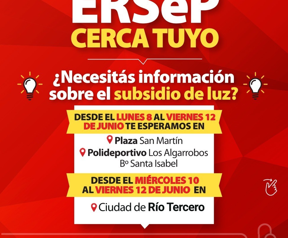 ERSeP realiza operativos para acceder a subsidios energéticos en Córdoba | Servicios