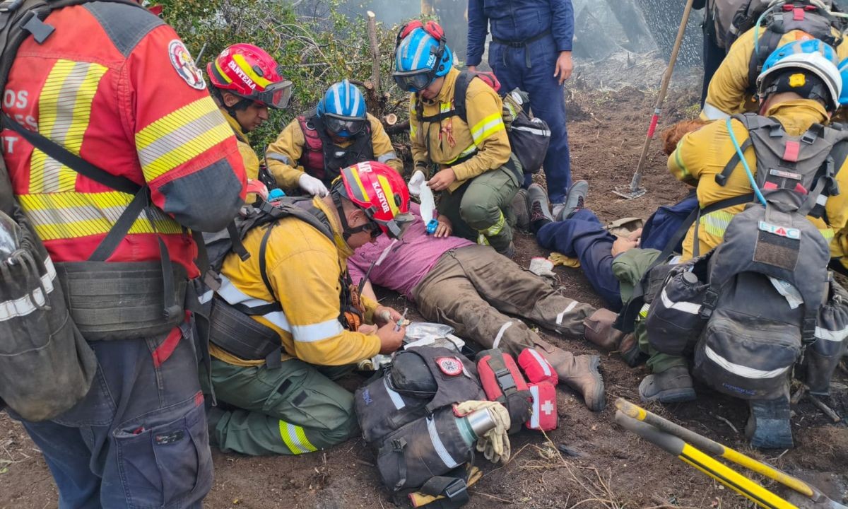 Bomberos cordobeses rescatan a dos heridos en los incendios forestales de Chubut | Córdoba