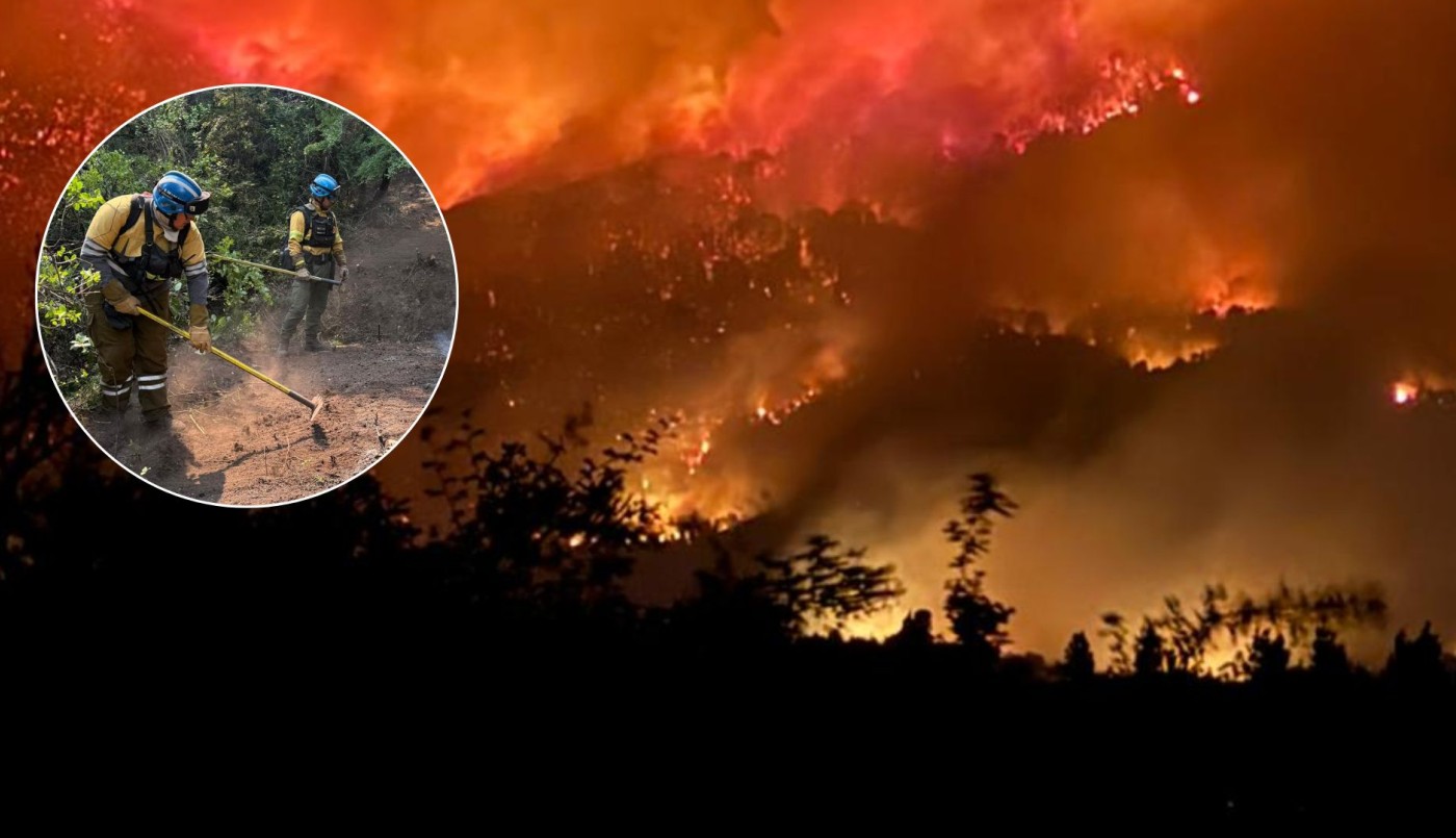 Bomberos cordobeses refuerzan el combate del fuego en el Parque Nacional Los Alerces | Actualidad