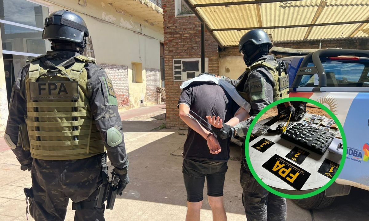 Golpe al narcotráfico en Freyre: caen dos jóvenes con droga y armas de fuego | Córdoba