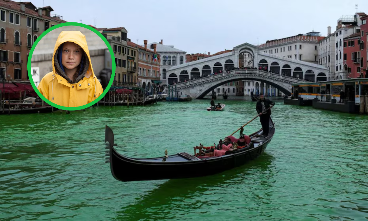 Greta Thunberg vetada de Venecia tras teñir de verde el Gran Canal | Internacionales