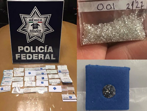 México: Detuvieron a un pasajero con 11.500 diamantes | Telefe Noticias