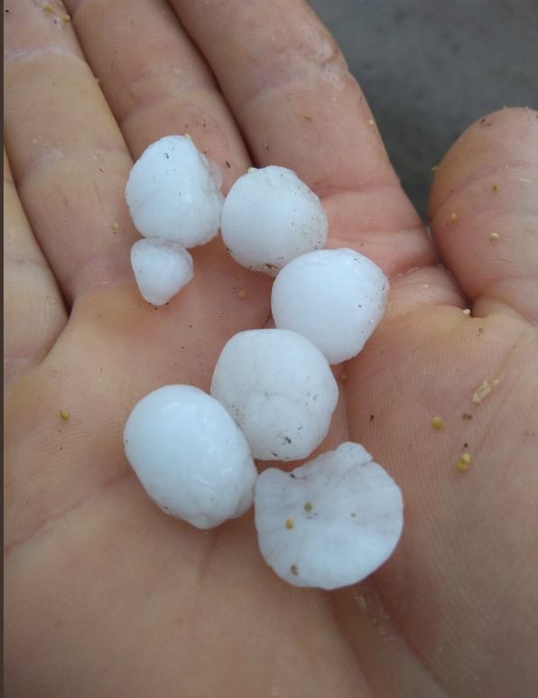 Granizo en Berrotarán sorprendió a los vecinos del sur provincial | Telefe Noticias