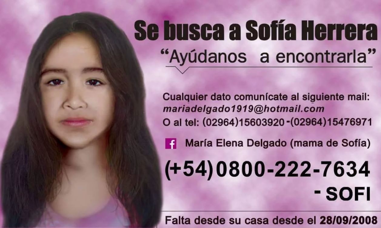 No es Sofía Herrera la nena que fue investigada en Ayacucho | Actualidad