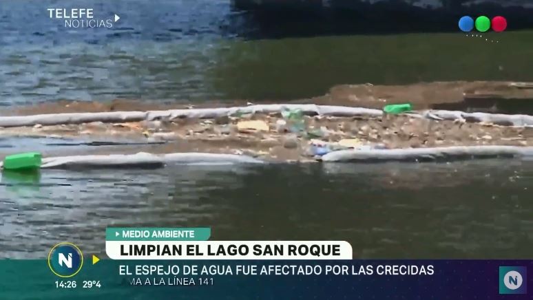 Quitaron las algas y basura del Lago San Roque | Actualidad