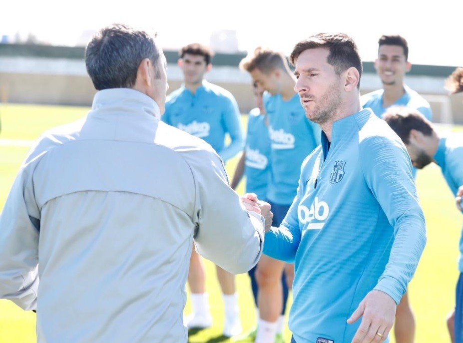Messi se recuperó rápido de su lesión y ya entrenó con el Barcelona | Deportes