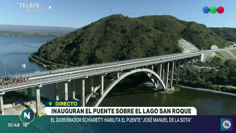 Quedó inaugurado el nuevo puente del San Roque | Córdoba