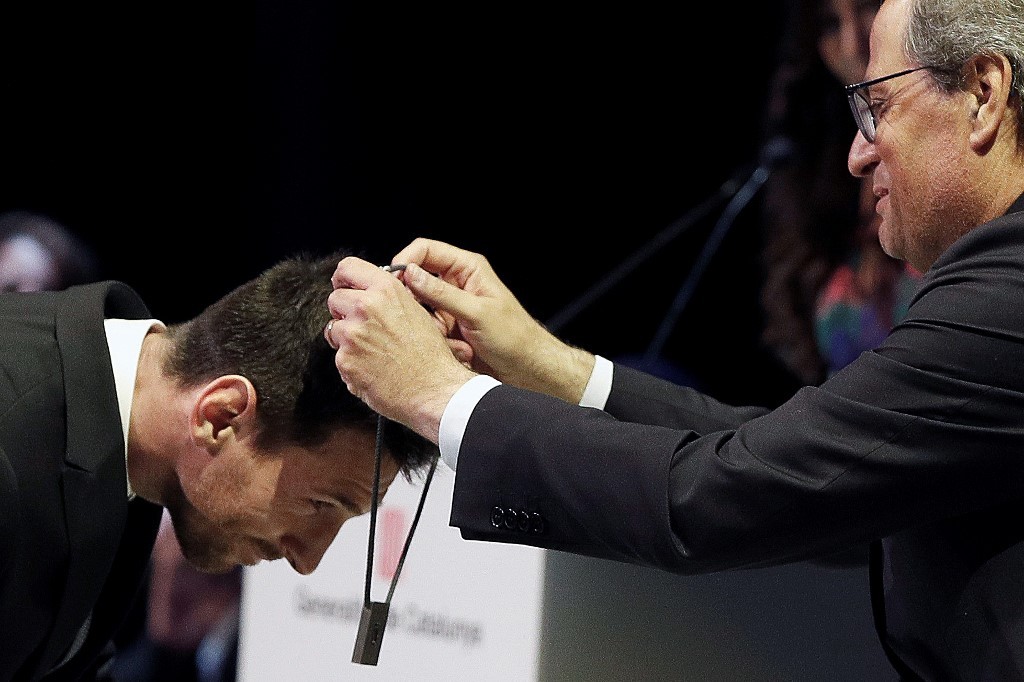 Alta condecoración del gobierno catalán para Messi | Deportes