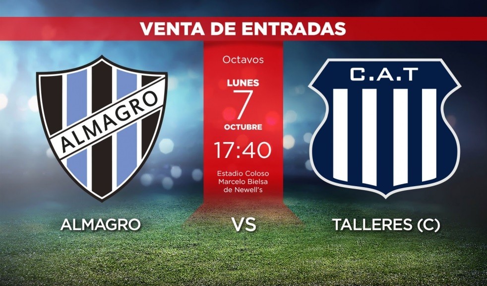 Como comprar entradas para alentar a Talleres ante Almagro el próximo lunes en Rosario | Deportes