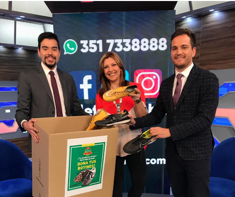 Telefe Noticias se suma a la campaña de donación de botines | Telefe Noticias