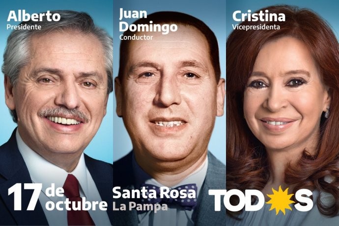 Perón y Evita "invitan" a los militantes al acto deL Día de la Lealtad Peronista | Elecciones Legislativas 2021