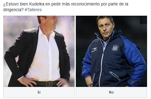 Votá en la encuesta de Kudelka | Deportes
