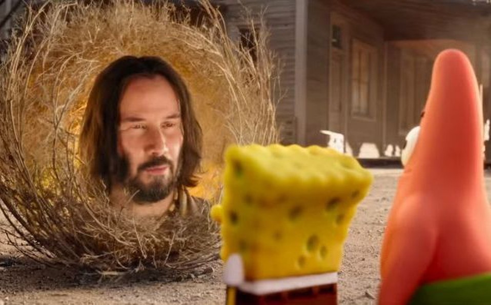 Keanu Reeves sorprendió en el trailer de "Bob Esponja: Al rescate" | Espectáculos