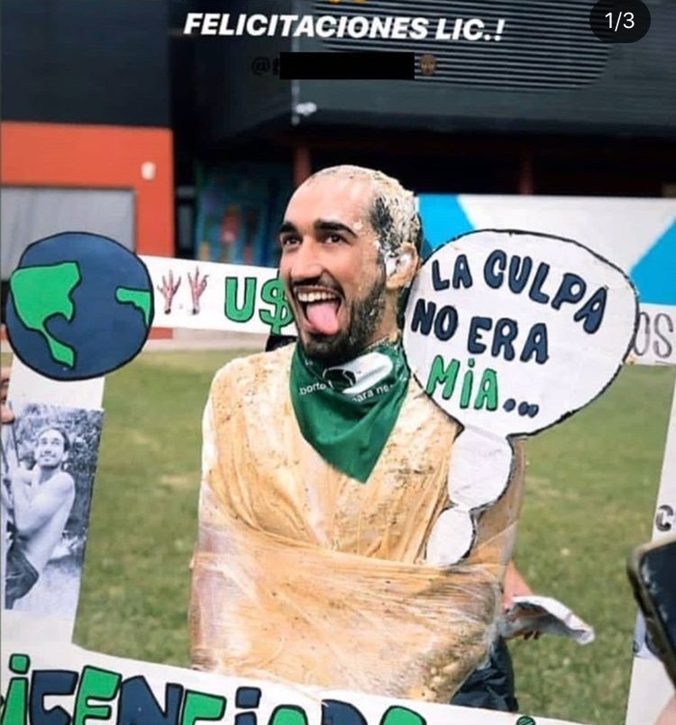 El repudiable festejo de un joven que se recibió: se burló de los femicidios | Actualidad