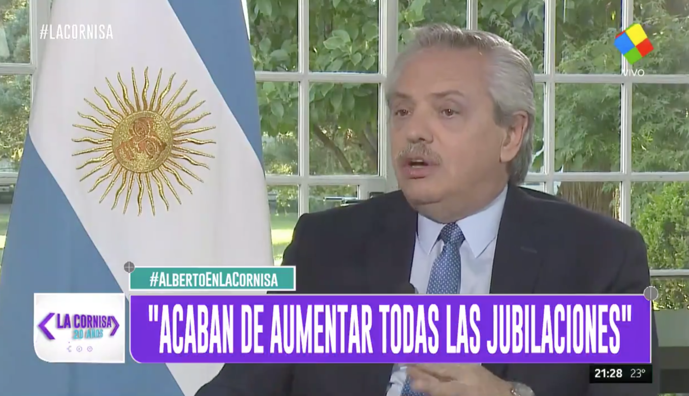 Alberto Fernández: "En marzo va a haber un aumento para todos los jubilados" | Política y economía