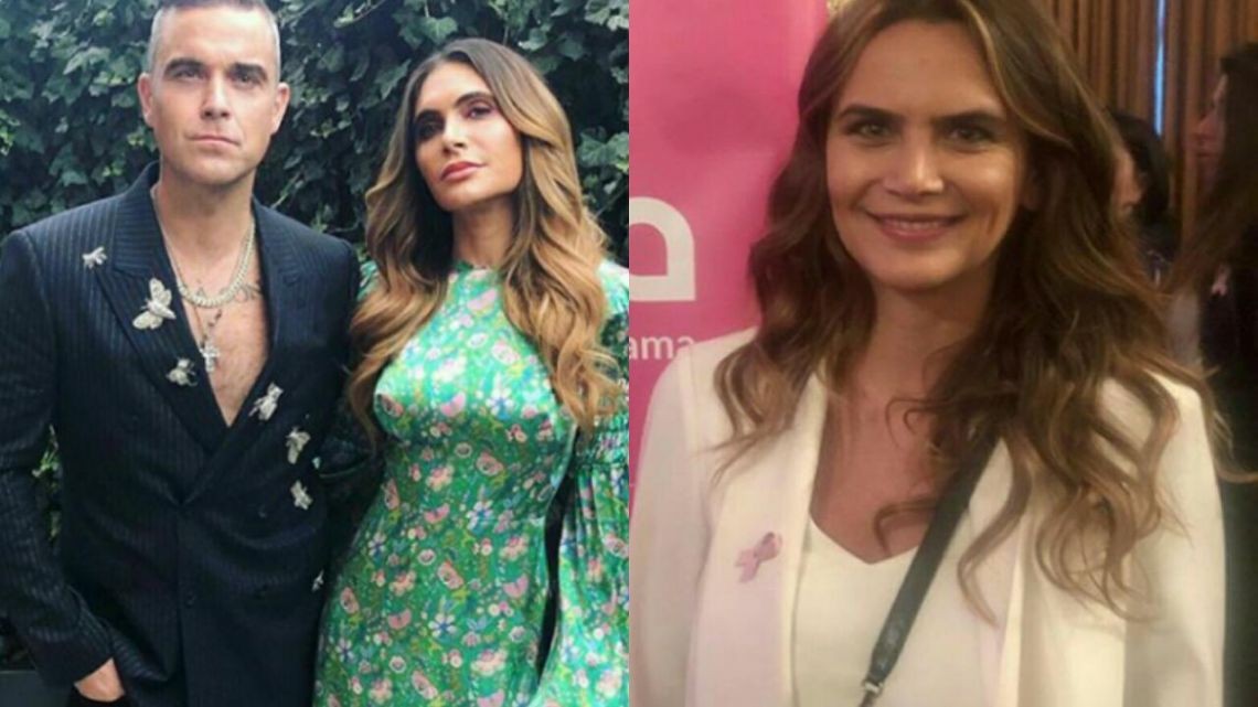 El llamativo parecido entre Amalia Granata y la actual esposa de Robbie Williams que se hizo viral | Espectáculos