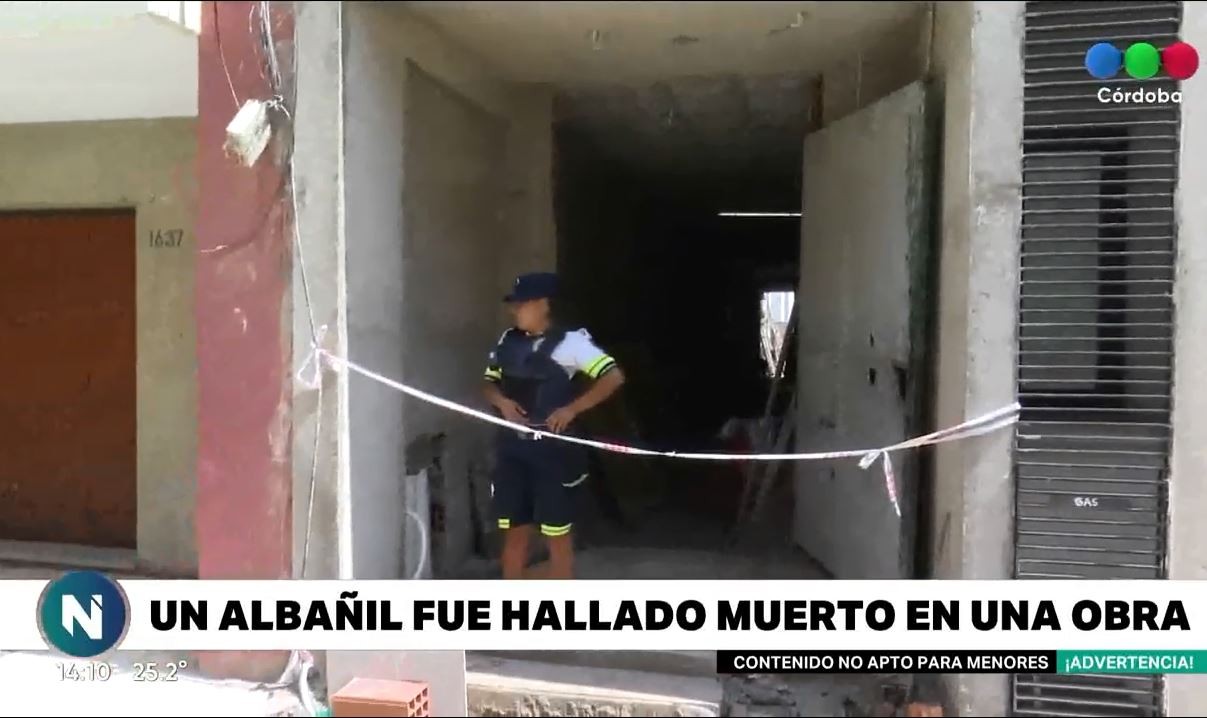 Un albañil fue encontrado muerto en una obra | Córdoba