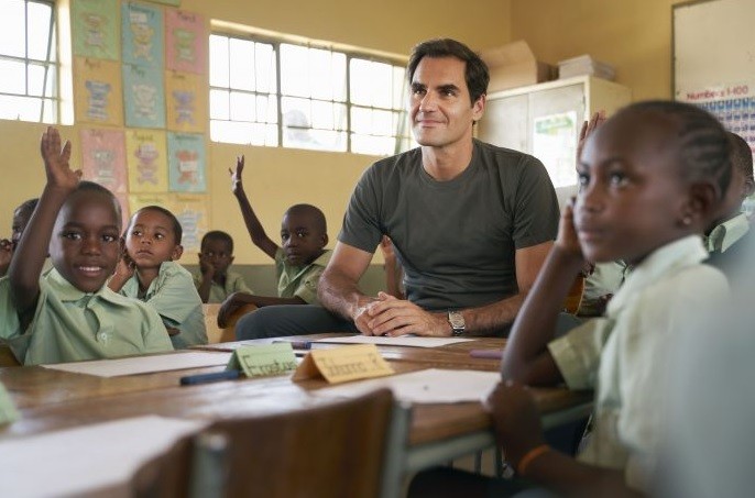 La visita de Roger Federer a los niños de Namibia que ayuda con su fundación | Deportes