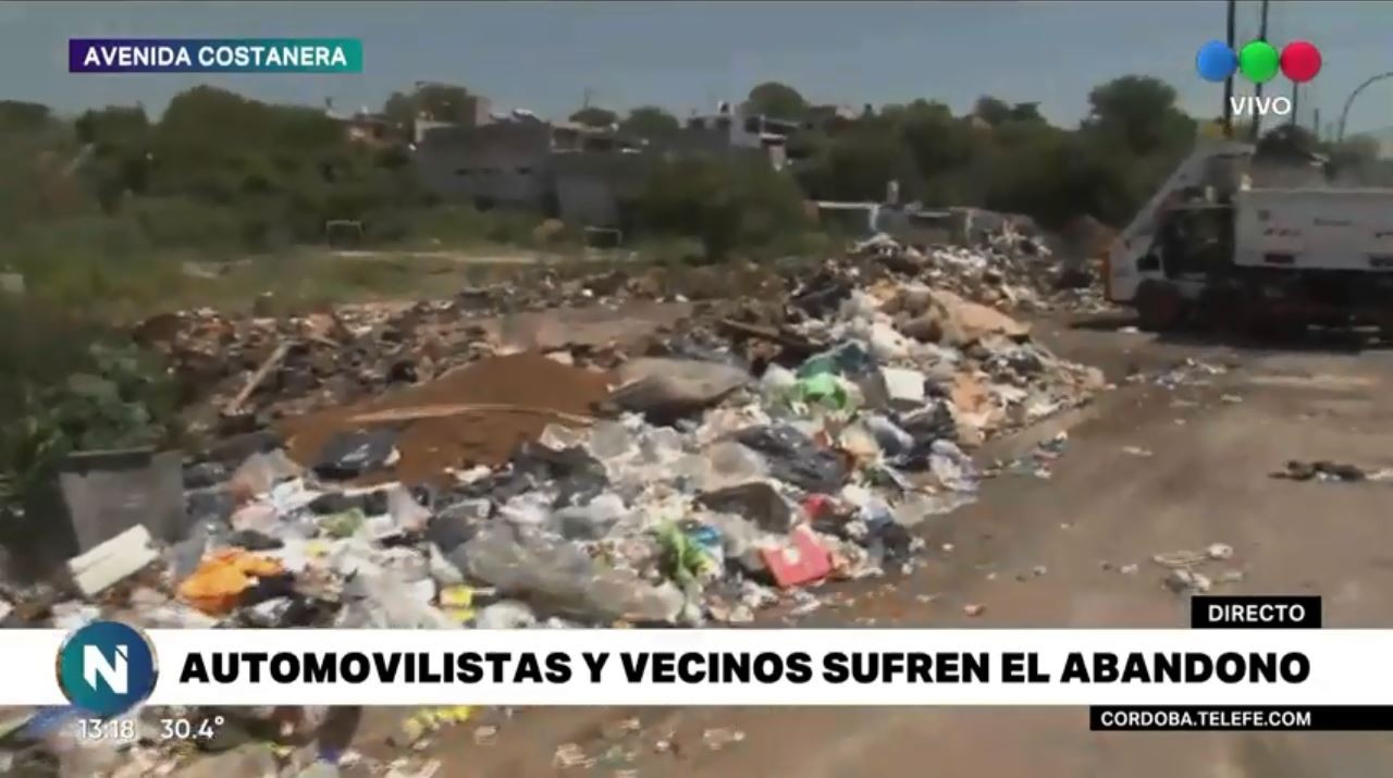 Basural a cielo abierto en la costanera: vecinos y automovilistas hartos | Córdoba