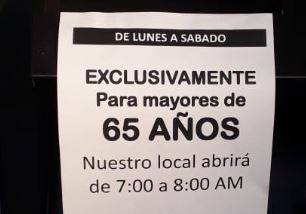Supermercados: mayores de 65 años podrán hacer sus compras en horario especial | Política y economía