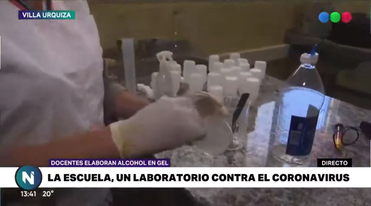 Escuela cordobesa elabora alcohol en gel ante el crecimiento de la demanda por coronavirus | Córdoba