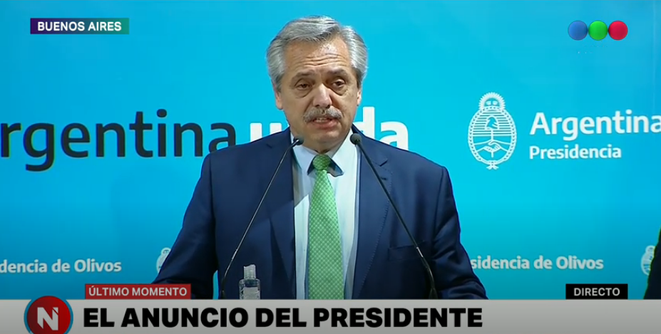 Alberto Fernández declaró la cuarentena total hasta el 31 de marzo | Política y economía