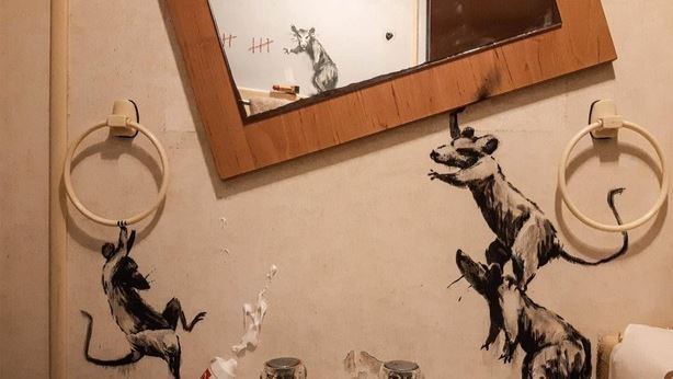 Coronavirus: Banksy reaparece con su obra en cuarentena | Internacionales