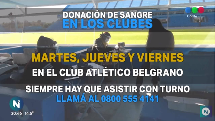 Donación de Sangre: Los clubes se suman a colaborar | Servicios