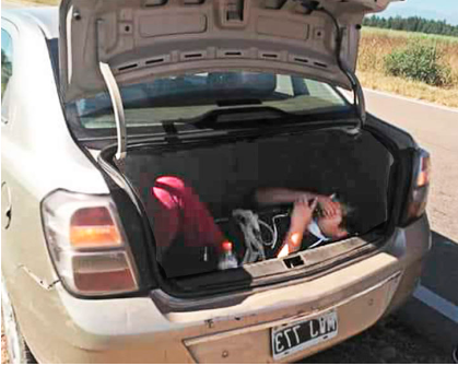 VIDEO: una mujer detenida por evadir controles con un chico en el baúl del auto | Actualidad