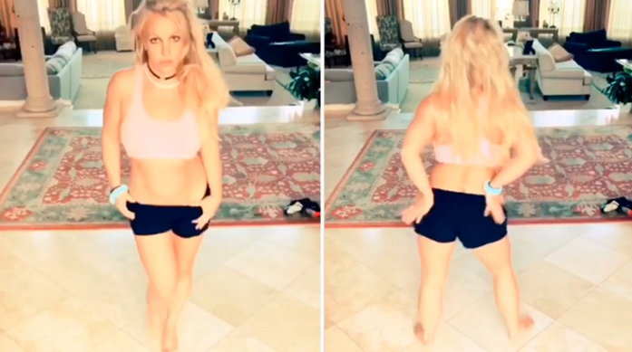 El baile sexy de Britney Spears en cuarentena | Redes