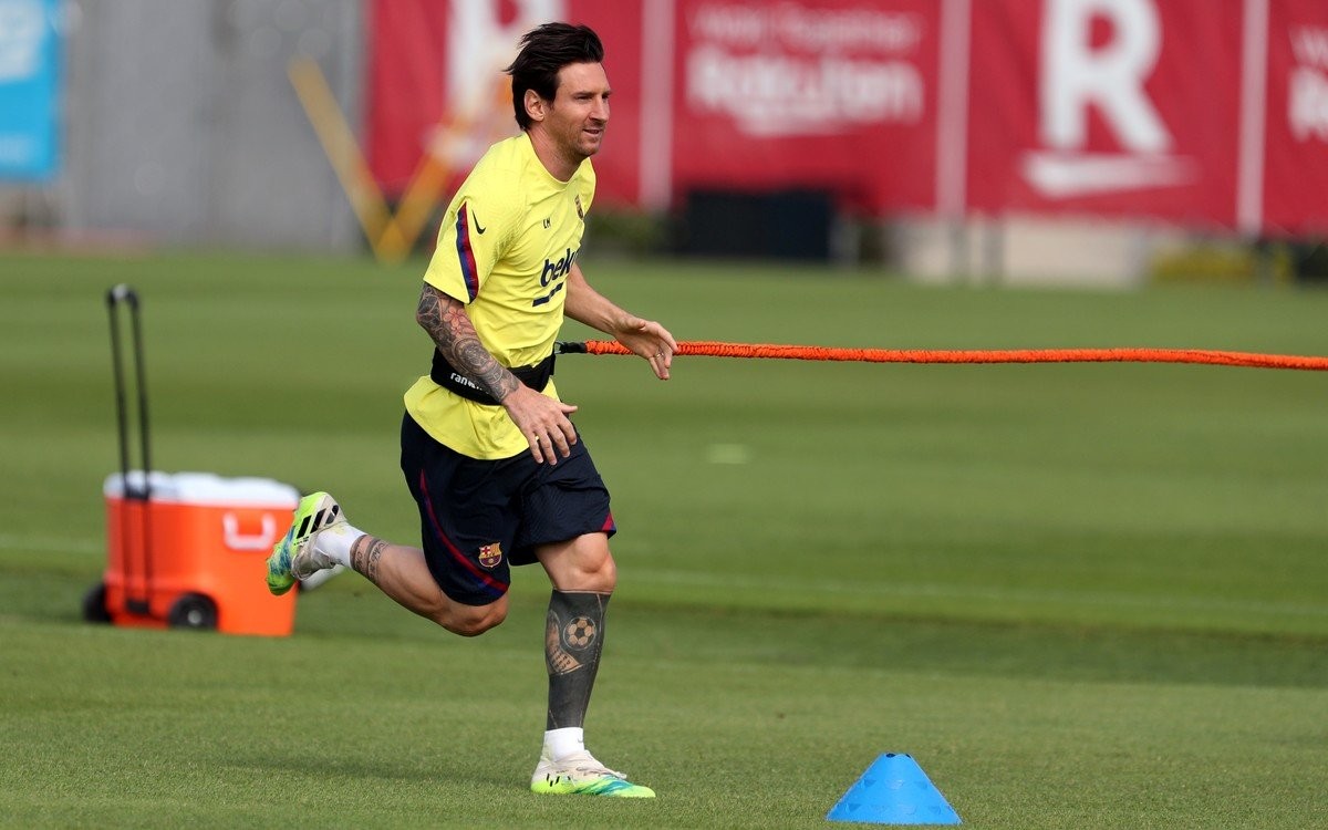 En la cuenta regresiva: Messi volvió a entrenar con el grupo y apunta a Mallorca | Deportes