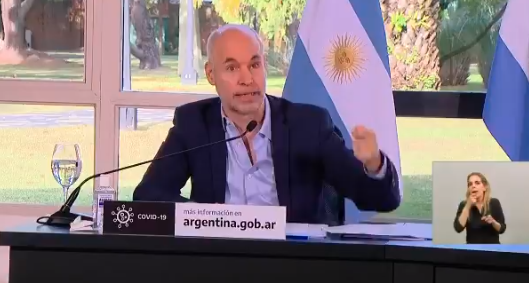 VIDEO: las fallas del audio cuando hablaba Larreta y la explicación oficial | Política y economía