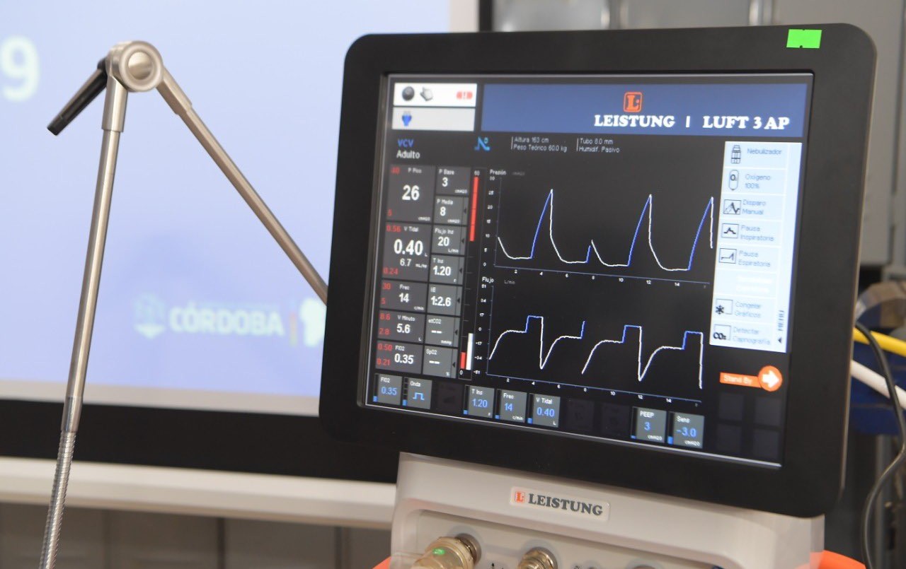 Refuerzo sanitario: suman 45 respiradores nuevos | Córdoba