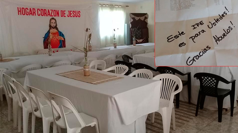 "Este IFE es para los abuelos": donaron $10.000 en mercadería a un geriátrico | Actualidad