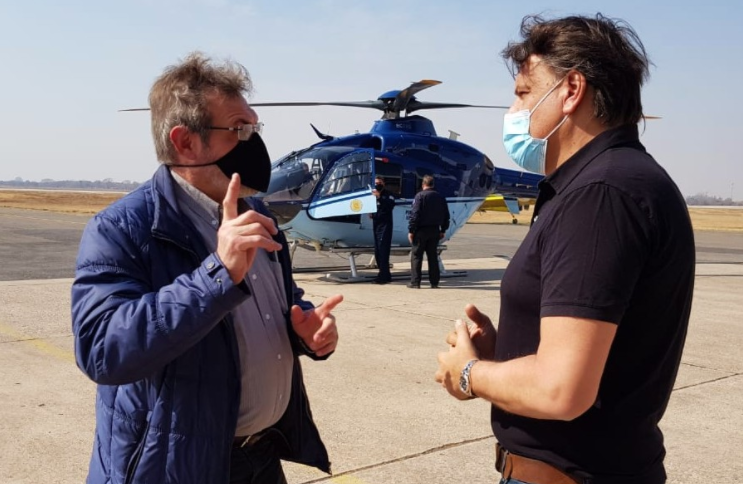 La Provincia sumó un helicóptero de la Nación en la lucha contra el fuego | Córdoba