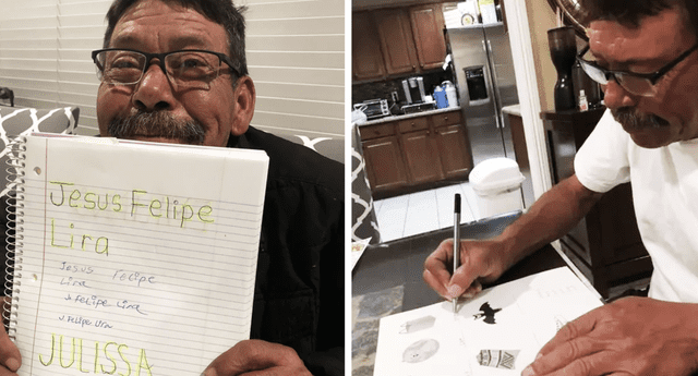 Abuelo aprende a escribir durante la cuarentena y conmueve en las redes | Redes