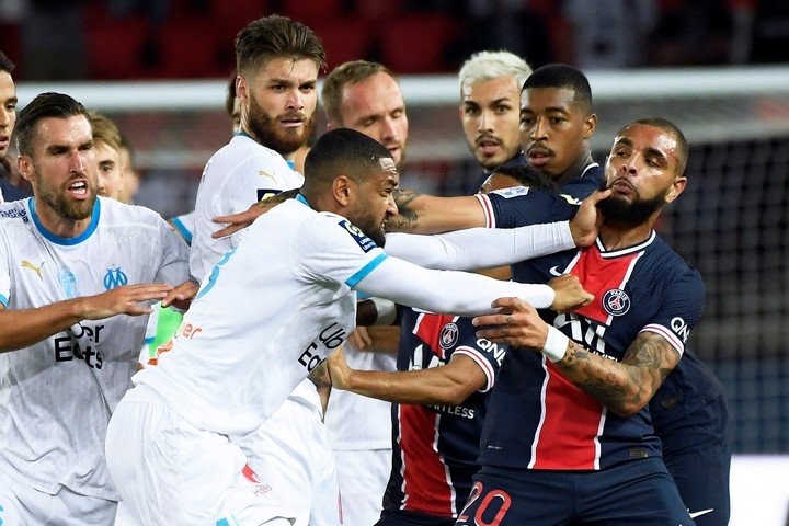 Cinco expulsados, entre ellos dos argentinos, en el picante Marsella-PSG | Deportes