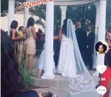 Una mujer embarazada arruina la boda de su amante al irrumpir en la ceremonia y gritar "¡Aquí está tu bebé!" | Redes