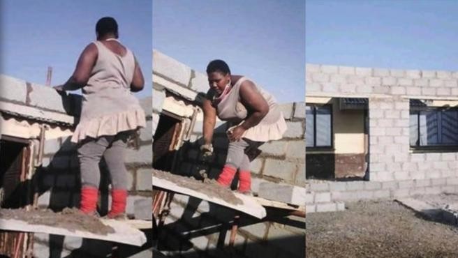 La joven que se convirtió en viral por construir su casa sola y con sus propias manos | Redes