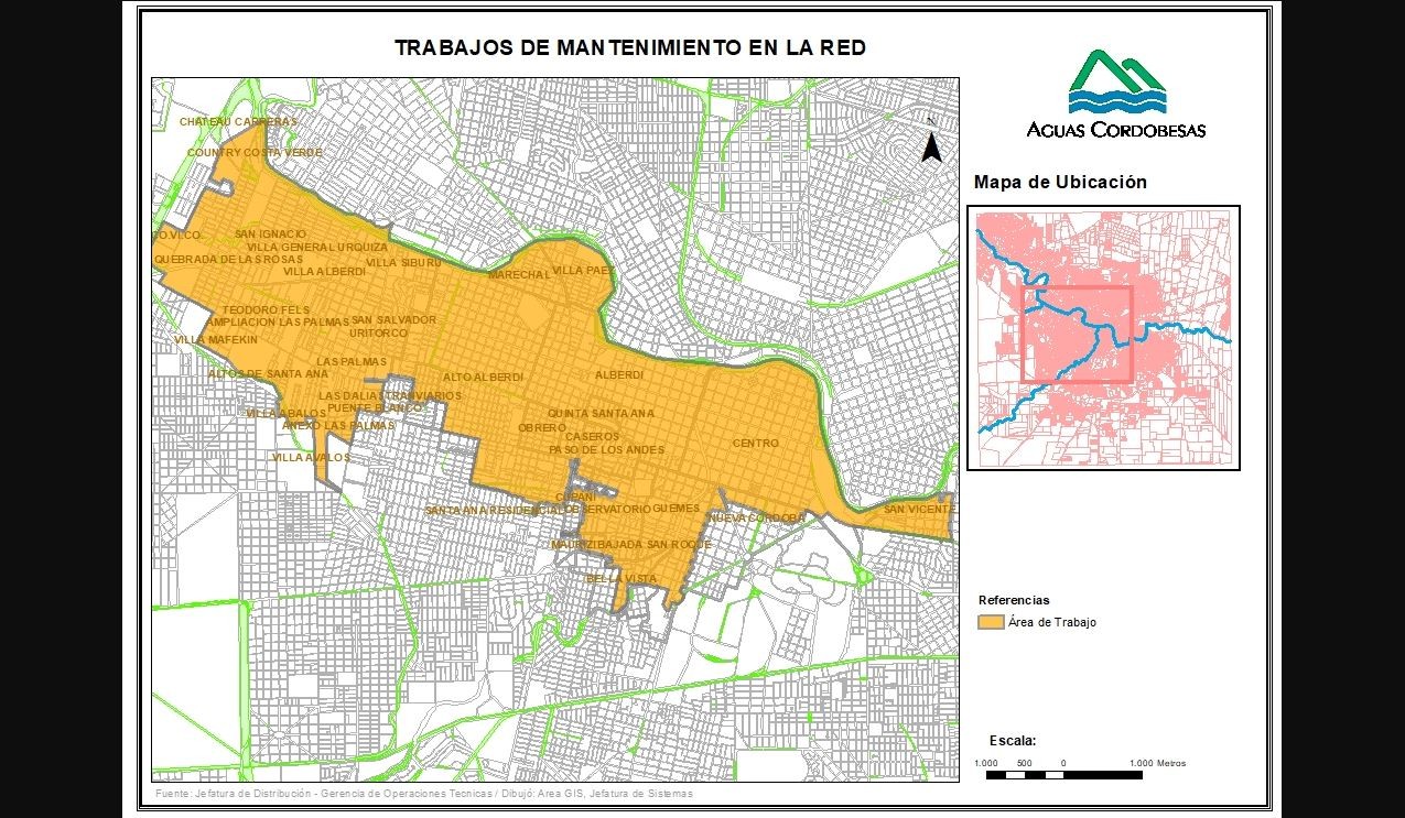 Mañana cortan el agua en 38 barrios de la ciudad de Córdoba | Córdoba